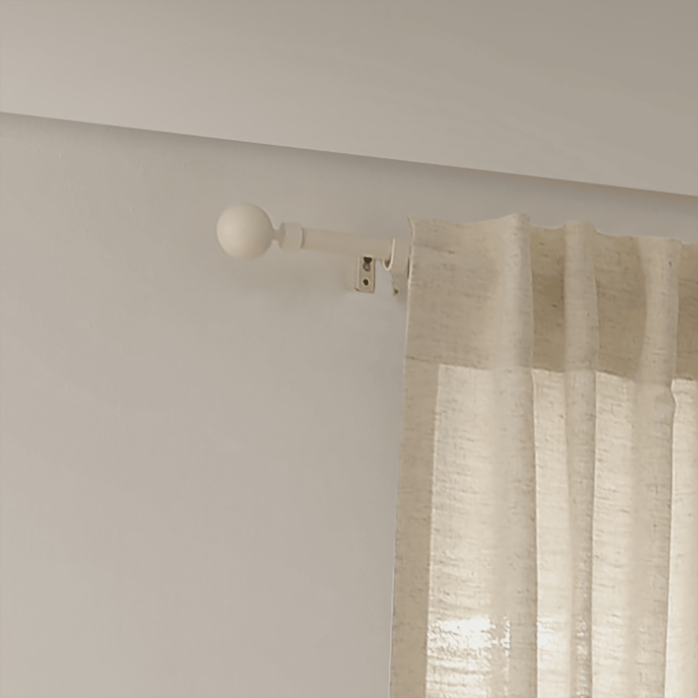 Metal ball re-hanging kit, matt white, d16/19, 210–385 cm