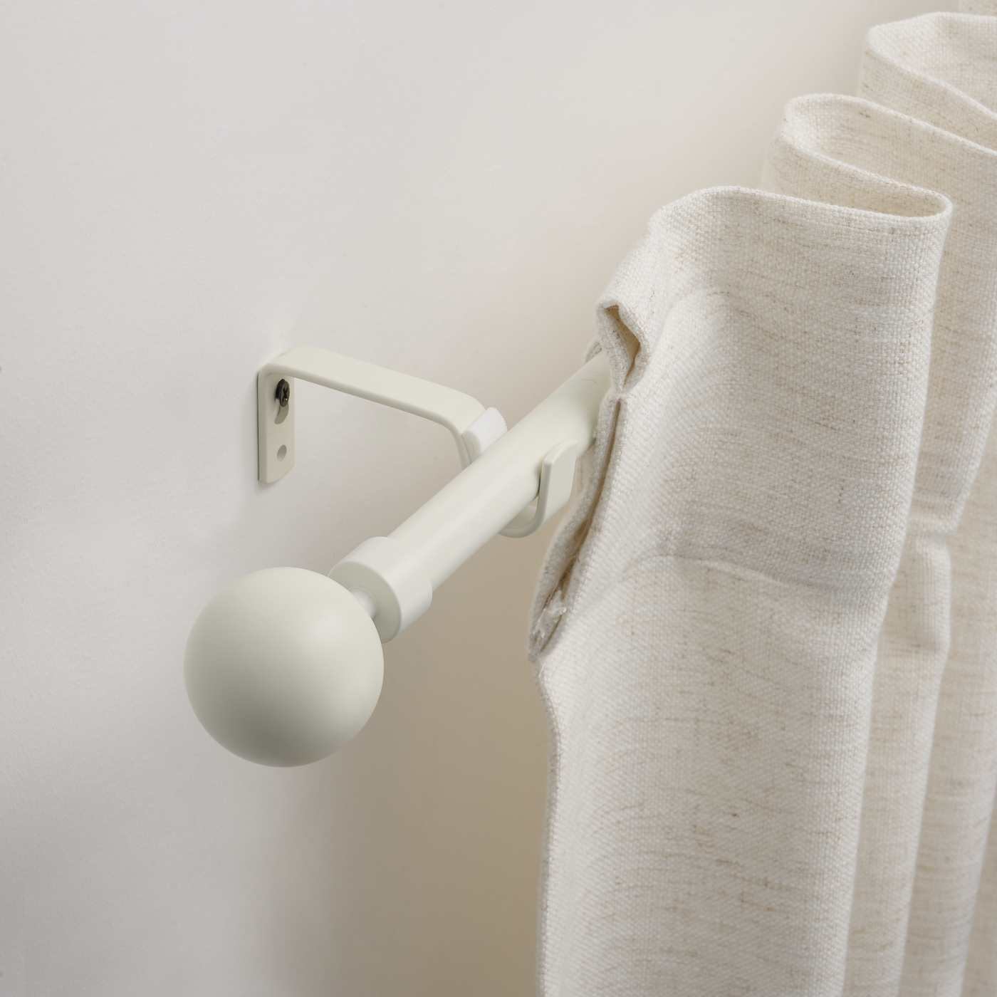Metal ball re-hanging kit, matt white, d16/19, 210–385 cm