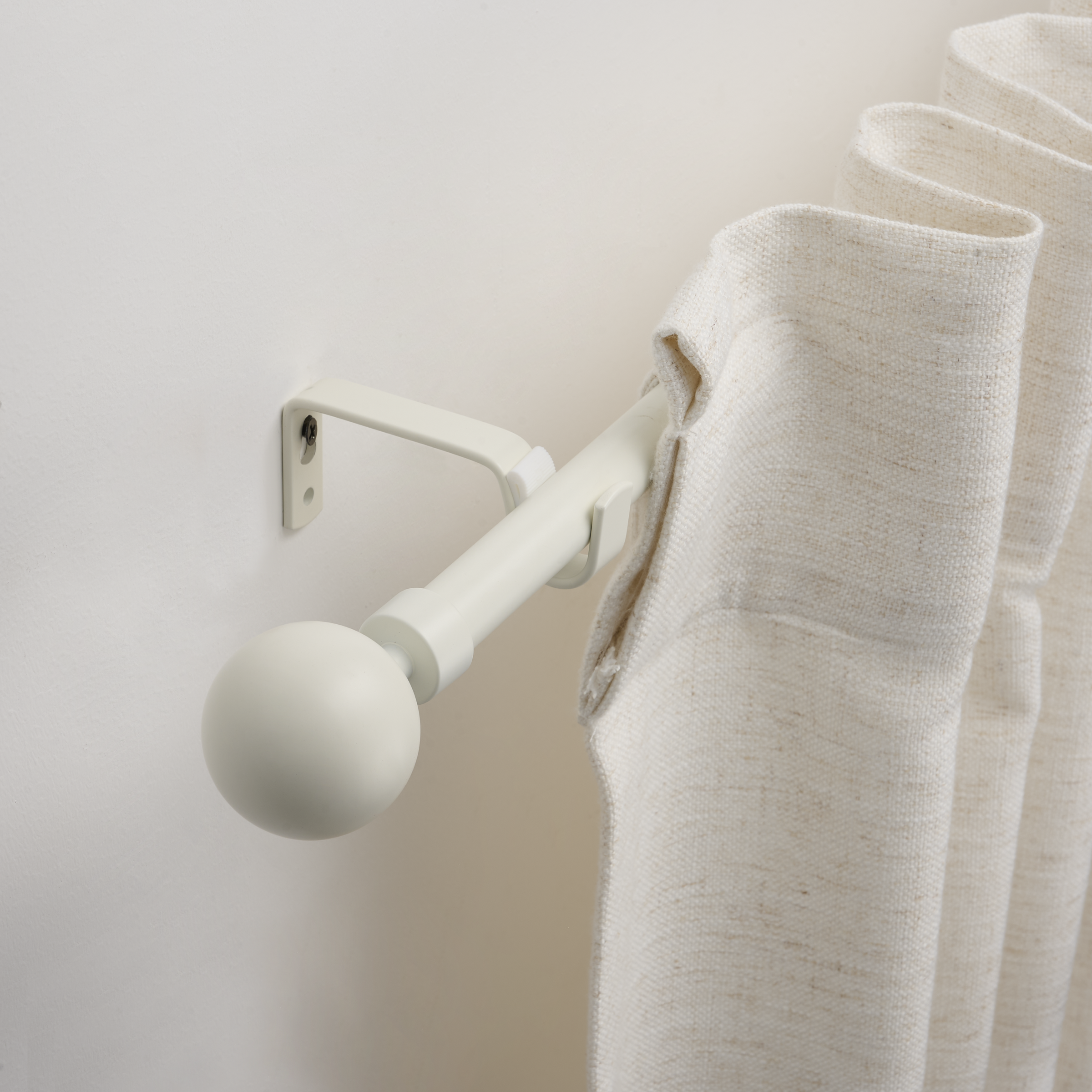 Metal ball re-hanging kit, matt white, d16/19, 210–385 cm