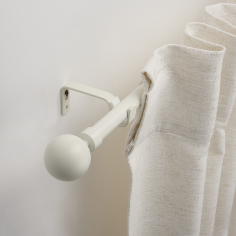 Metal ball re-hanging kit, matt white, d16/19, 210–385 cm