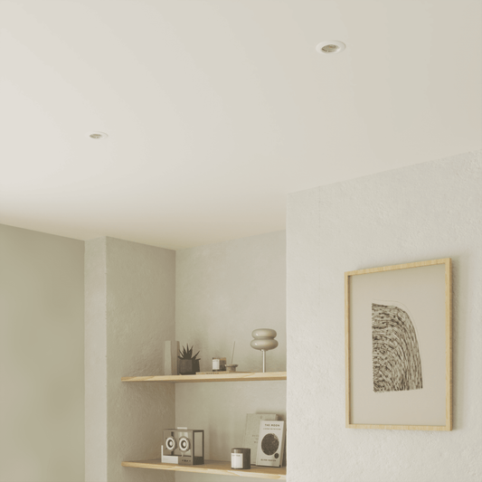 Set of 3 Clane recessed spotlights, white aluminium, D8.2 cm, LED GU10=6W, natural light, adjustable