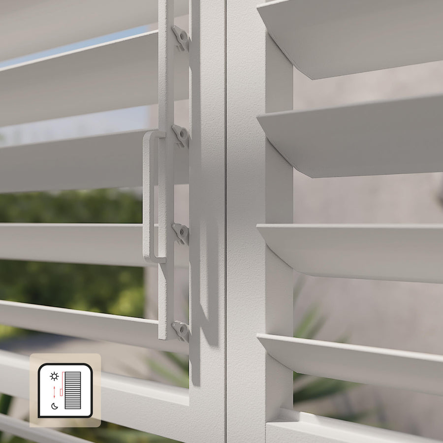 Side panel for the Clima Astra lean-to pergola, 300/393, white