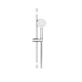 ESSENTIAL CHROME SLIDING RAIL CHROME/WHITE HAND SHOWER 1 JET SENSEA