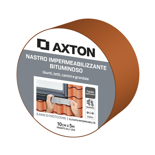 Axton bituminous waterproofing tape, terracotta, W10 cm x 5 m