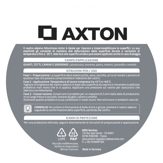 Axton bituminous waterproofing tape, terracotta, W10 cm x 5 m