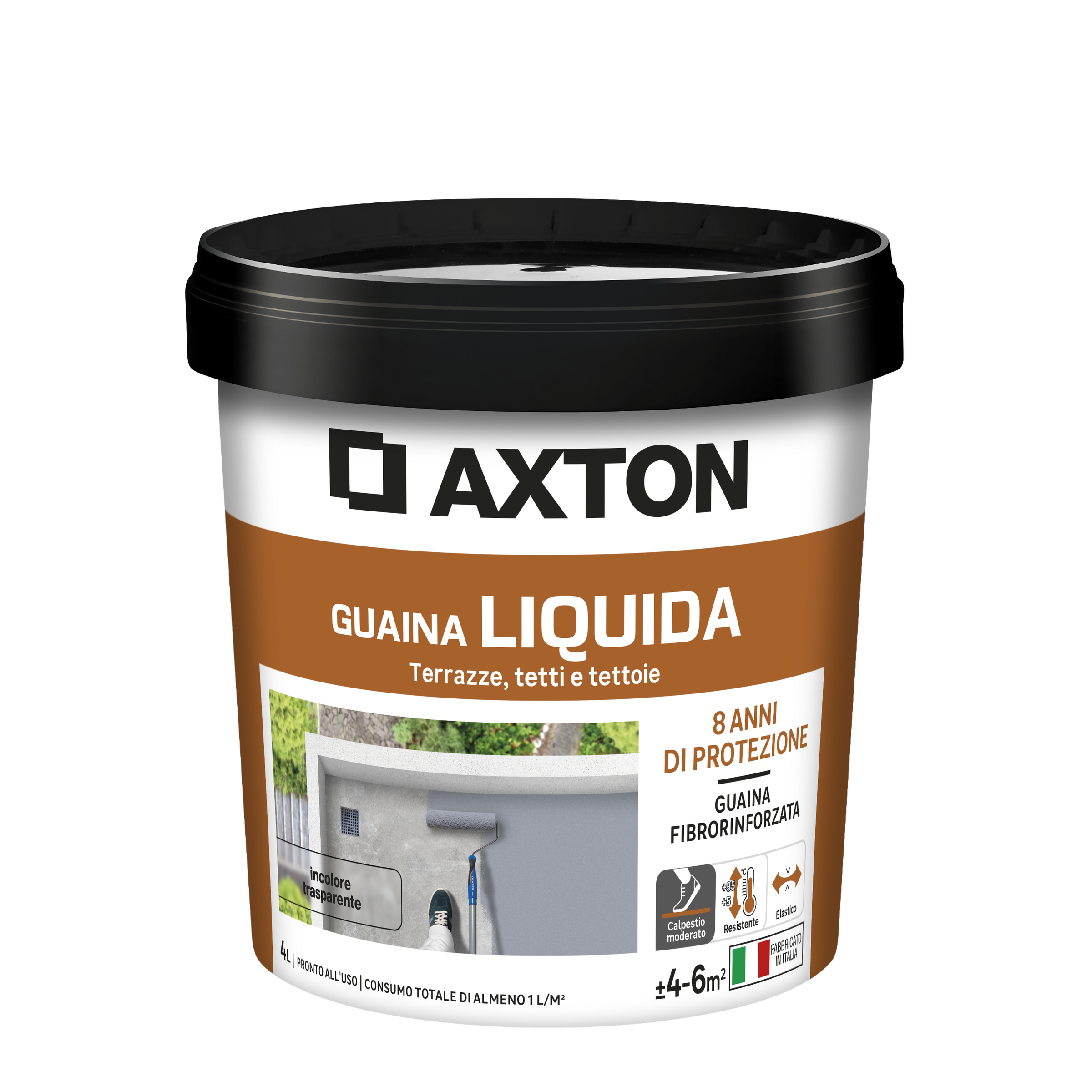 Axton transparent liquid waterproofing membrane, 4 litres
