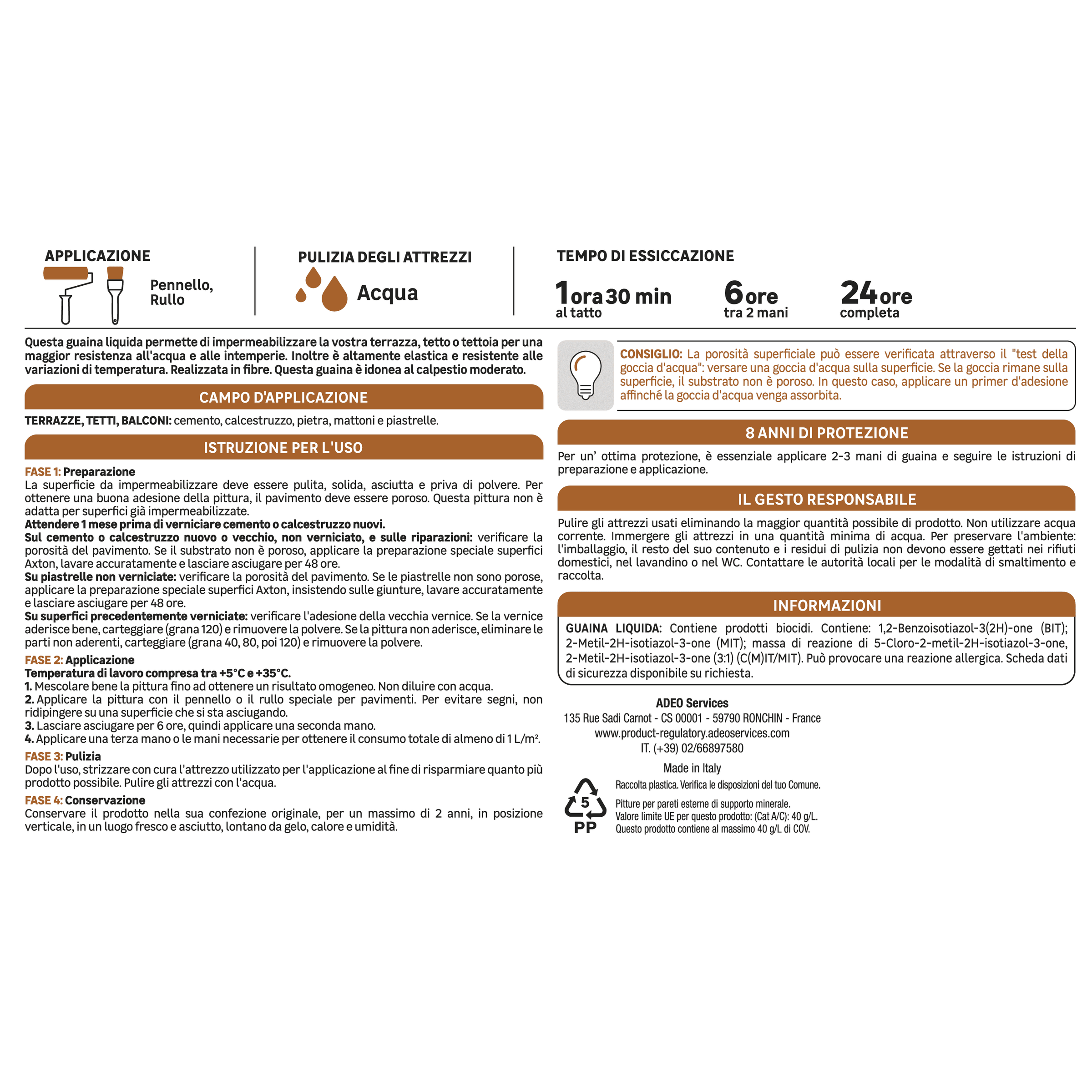 Axton transparent liquid waterproofing membrane, 4 litres