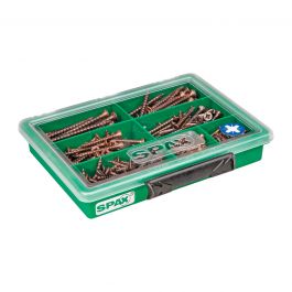 ASSORT SMALL POZI BRONZED SCREWS 245 PCS.