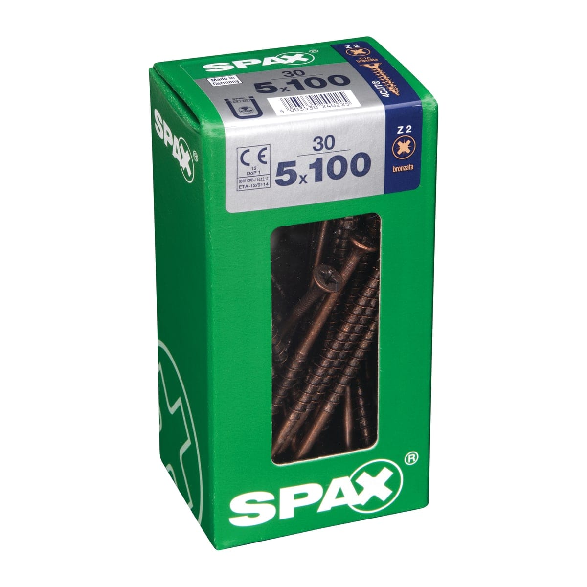 Bricocenter SPAX TSP POZI BRONZED 5X100 L 30 PCS.