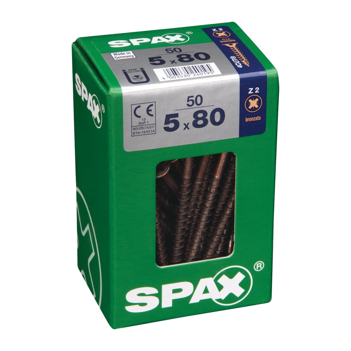 Bricocenter BRONZED POZI SCREWS 5X80 L 50 PCS.