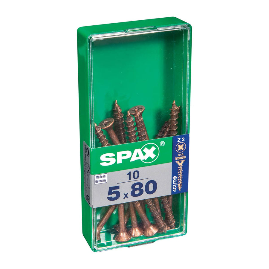 Bricocenter BRONZED POZI SCREWS 5X80 M 10 PCS