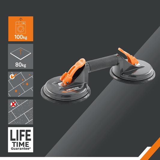 Dexter double suction cup, 100 kg