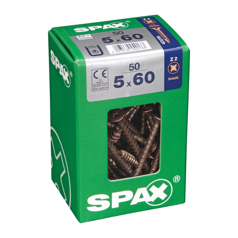 Bricocenter BRONZED POZI SCREWS 5X60 L 50 PCS.