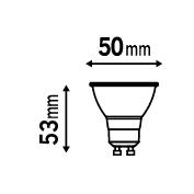 Set of 4+2 GU10 LED bulbs = 45W, natural light