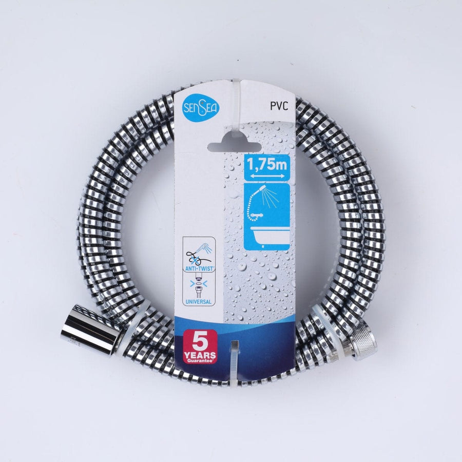 Bricocenter PVC SPIRAL HOSE BLACK/CHROME 1.75 M