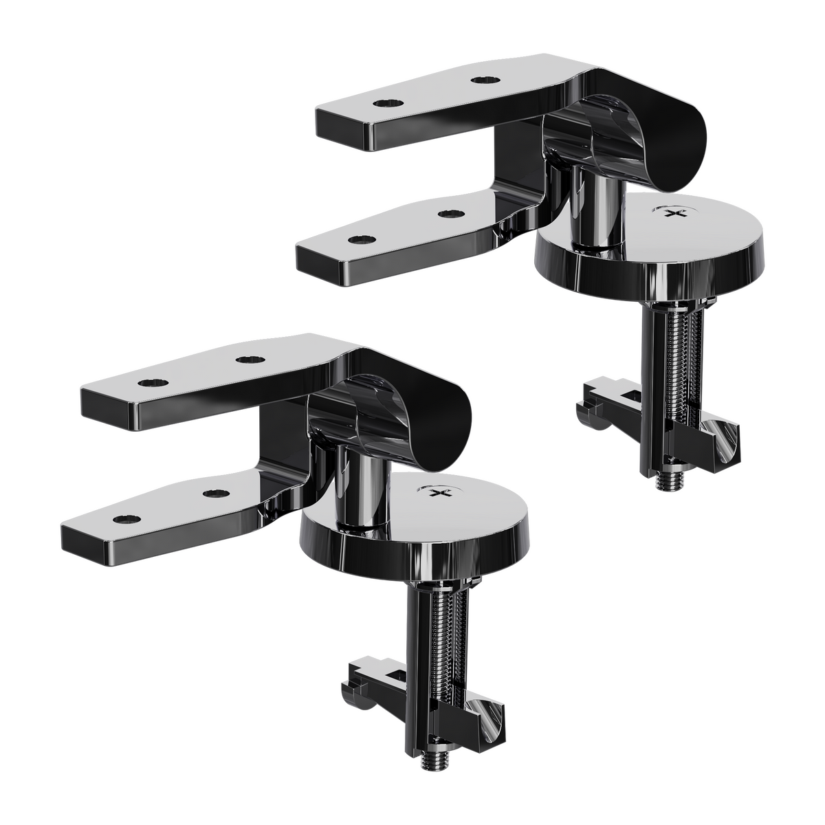 Universal metal pop-through hinges