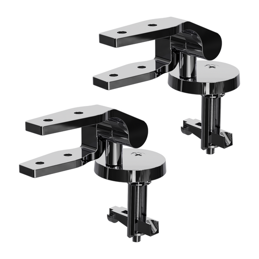 Universal metal pop-through hinges
