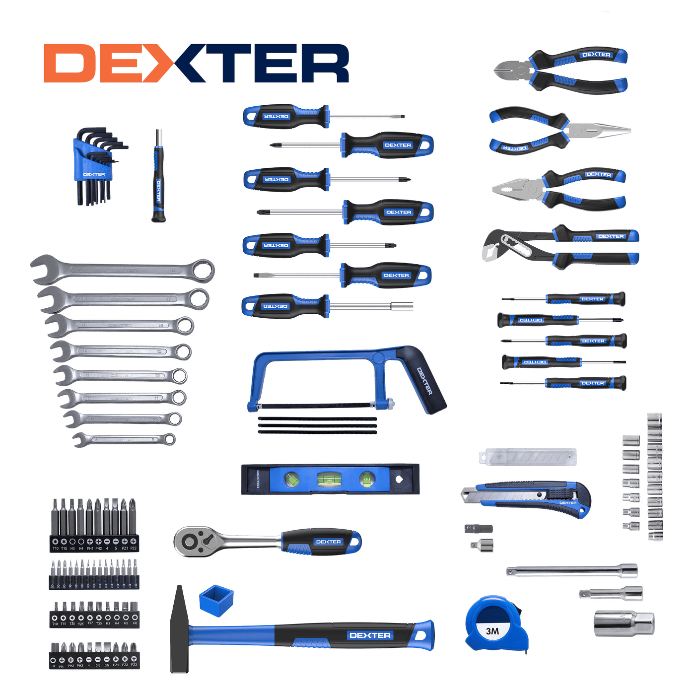 Set of 118 Dexter hand tools