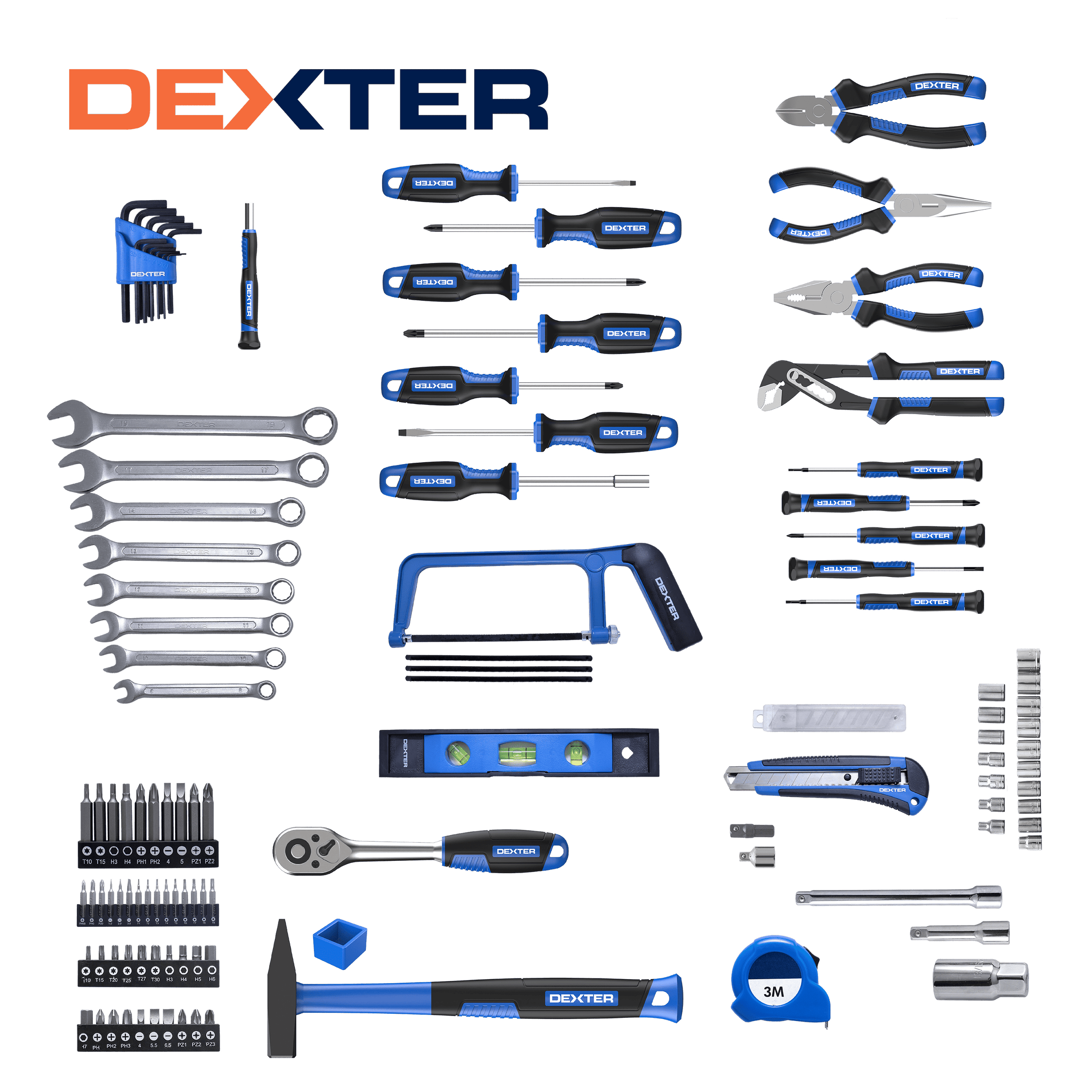 Set of 118 Dexter hand tools