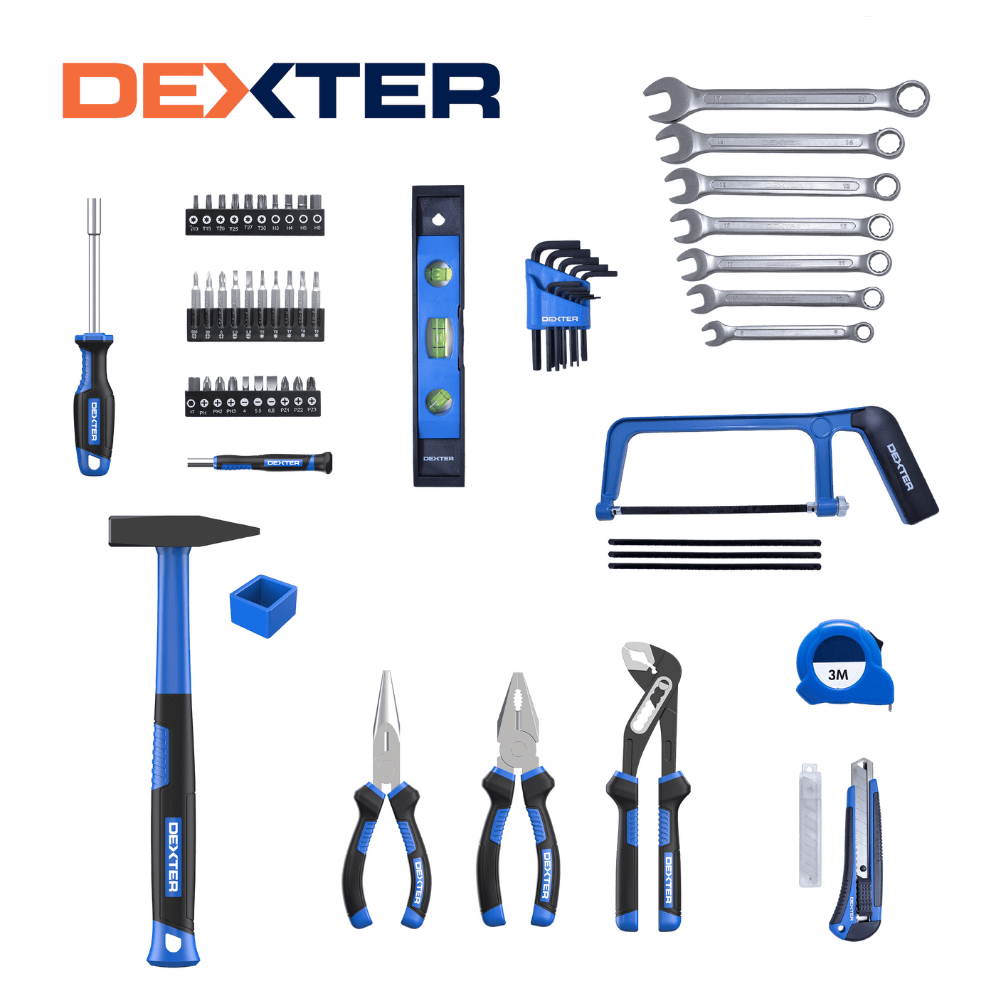 Set of 67 Dexter hand tools