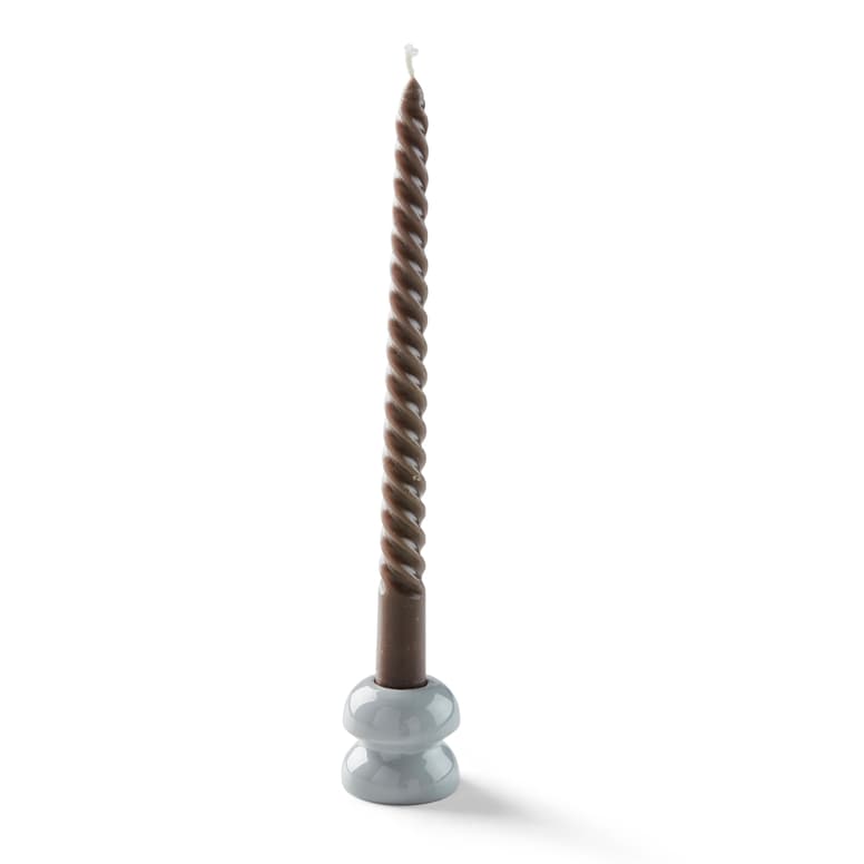 LUCE CANDLESTICK GREY Ø5X4,5