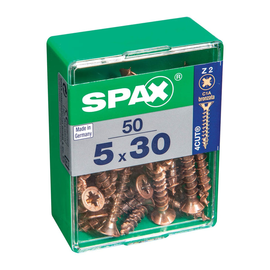 Bricocenter BRONZED POZI SCREWS 5X30 M 50 PCS.