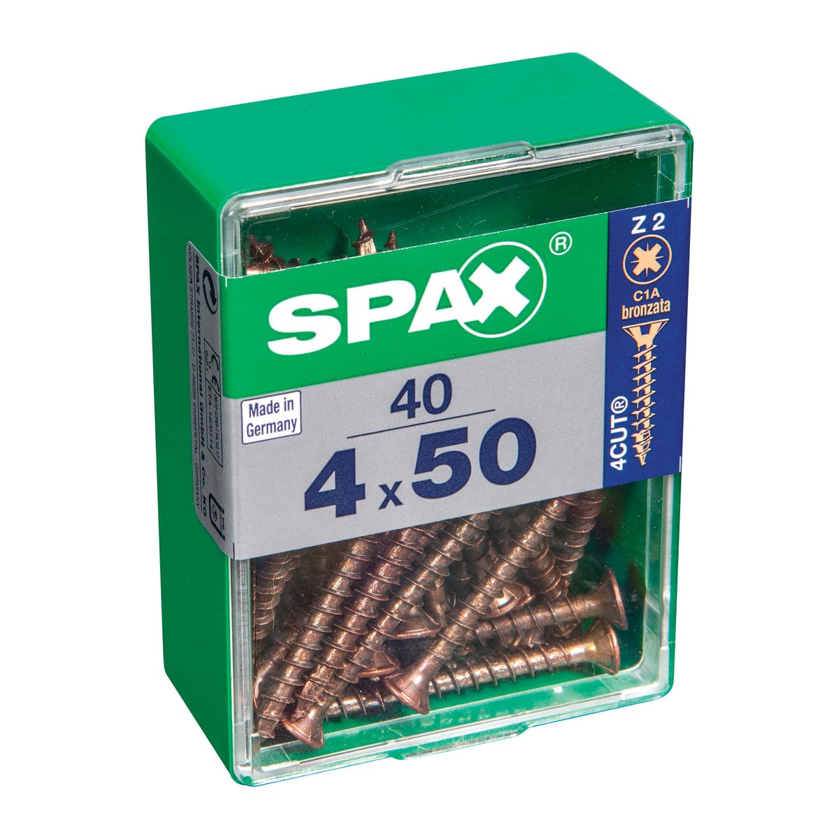 BRONZED POZI SCREWS 4X50 M 40 PCS.