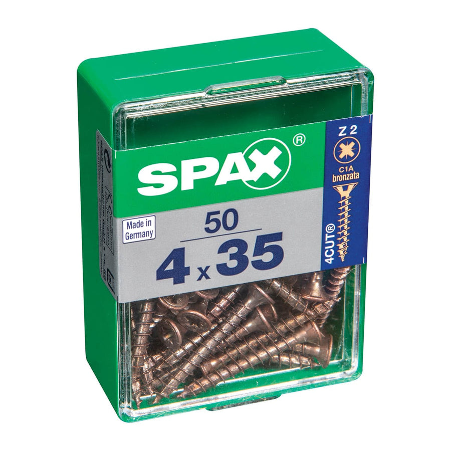 Bricocenter BRONZED POZI SCREWS 4X35 M 50 PCS.