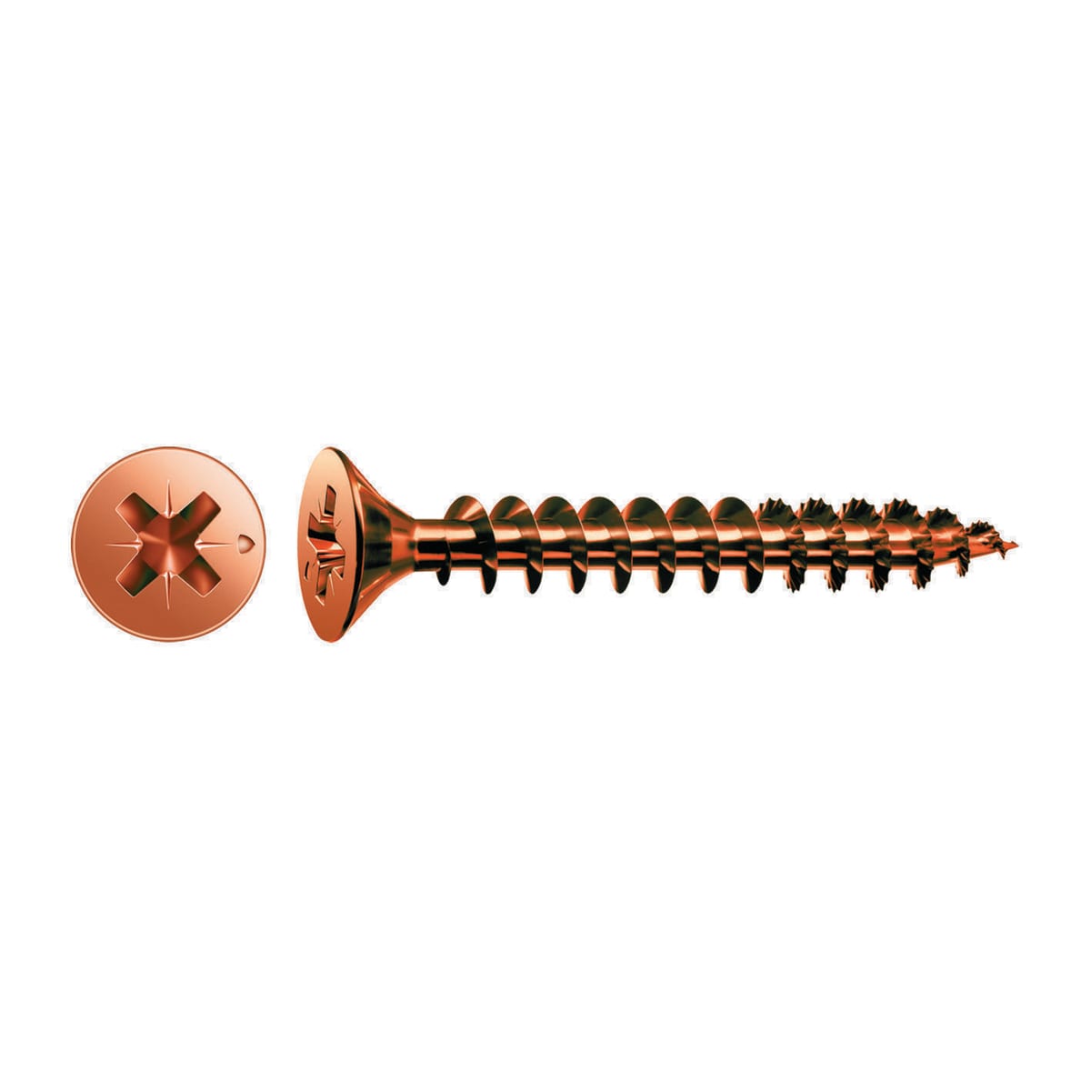 BRONZED POZI SCREWS 3.5X40 S 20 PCS.