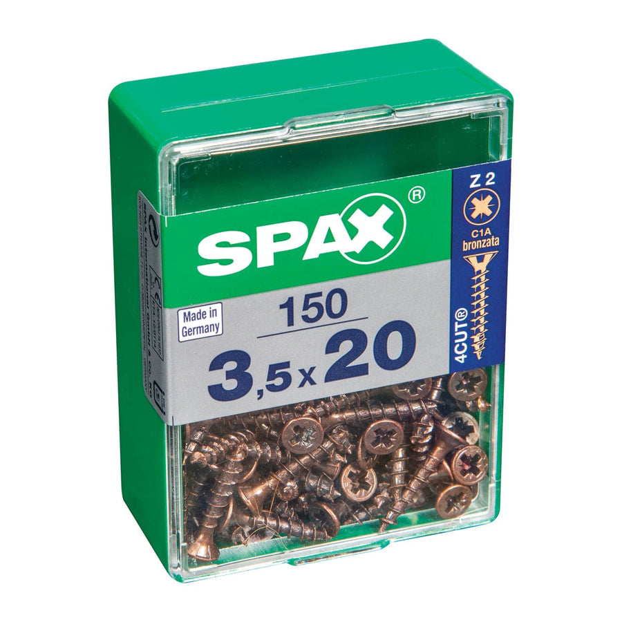 Bricocenter BRONZED POZI SCREWS 3.5X20 M 150 PCS.