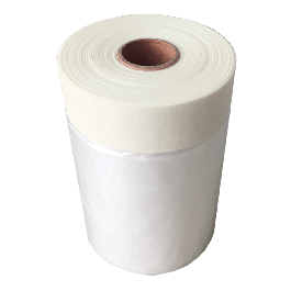 SUPER LIGHT PLASTIC PROTECTION ROLL WITH 7 MICRON DEXTER TAPE 0.55X20MT