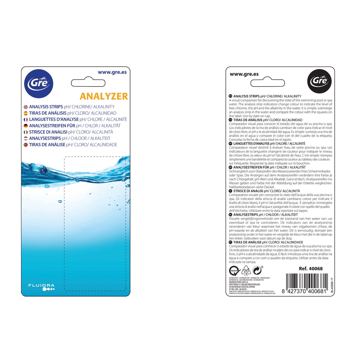 CHLORINE+BROMINE+PH+ ANALYSIS KIT FOR SWIMMING POOLS