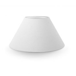 WHITE TELETTA LAMPSHADE D20X10 H12 E14