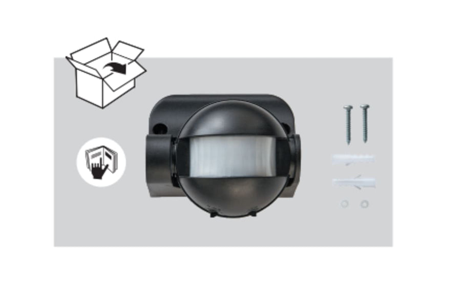 Bricocenter 180 DEGREE MOTION DETECTOR 1200W BLACK