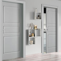 NEW YORK DOOR 70X210 RIGHT GREY LACQUERED