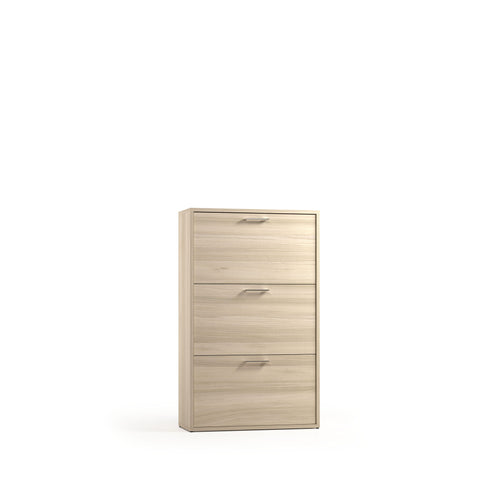 Scarpiera 3 ante slim scocca olmo anta olmo 67x17,5x110,5h 9 paia