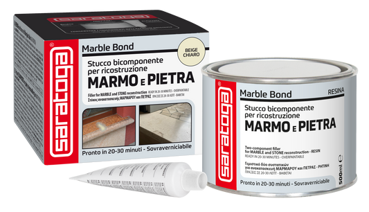 TWO-COMPONENT MARBLE AND STONE PUTTY MARBLE BOND SARATOGA 500 ML