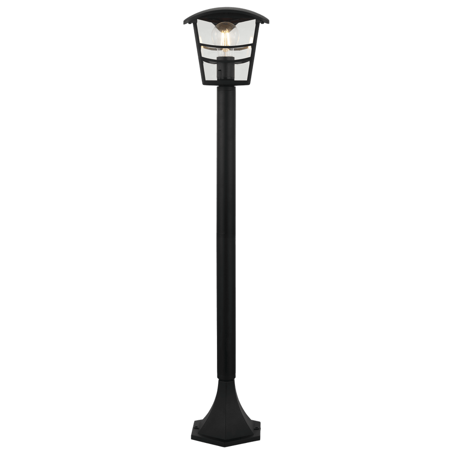 BLACK ALUMINUM PALAMA STREETLIGHT H92.5CM E27=60W IP44