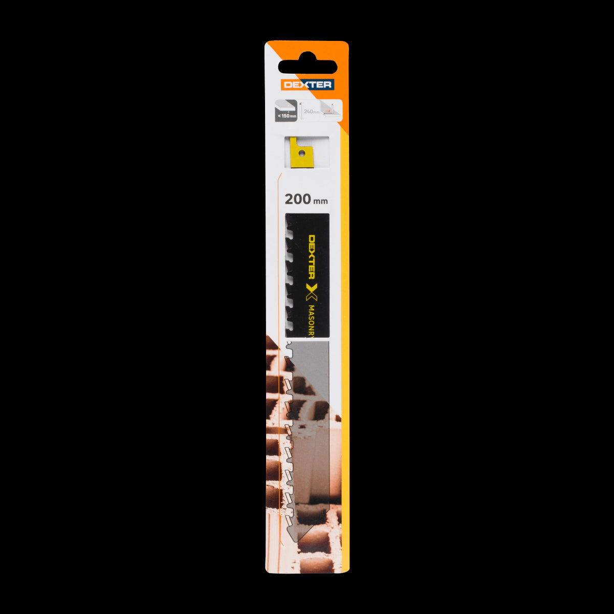JIGSAW BLADE FOR BRICK CUTTING UP TO 150MM CARBURIZED TIP, 1 PIECE