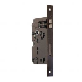 PATENT LOCK F22 CENTRE DISTANCE 90 MM ENTRY 45 MM ROUND EDGE PAINTED BRASS-PLATED STEEL