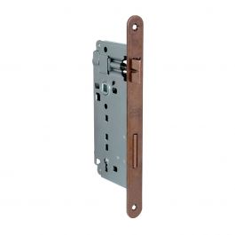 PATENT LOCK F22 CENTRE DISTANCE 90 MM ENTRY 45 MM, ROUND EDGE BRONZED