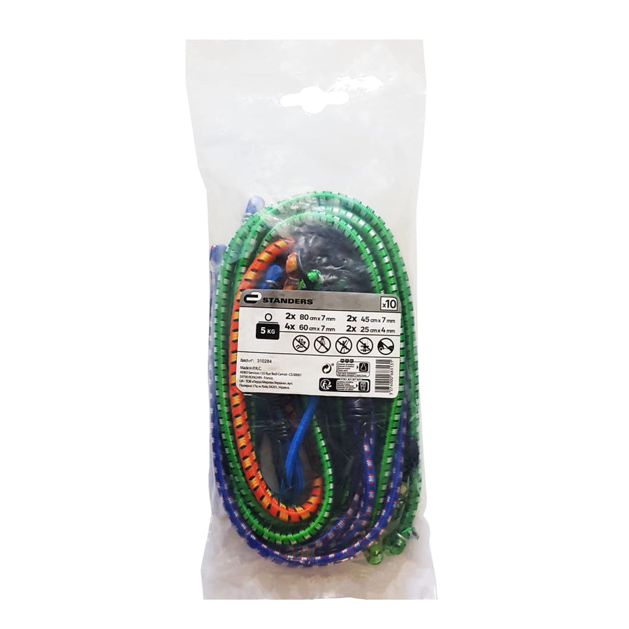 Bricocenter SET 10PC CORDE ELASTICI 3MM