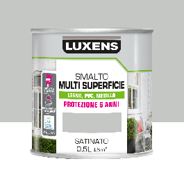 LUXENS LIGHT GREY SATIN MULTI-SURFACE ENAMEL 500ML
