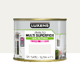 LUXENS SATIN WHITE MULTI-SURFACE WATER-BASED ENAMEL 125ML