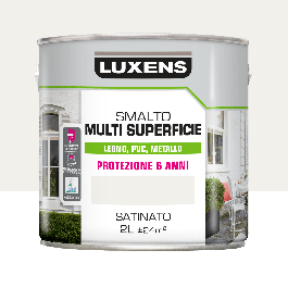 MULTI-SURFACE ENAMEL WHITE SATIN 2L LUXENS