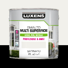 MULTI-SURFACE ENAMEL WHITE SATIN 2L LUXENS
