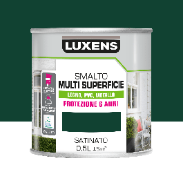 LUXENS GREEN SATIN MULTI-SURFACE ENAMEL 500ML