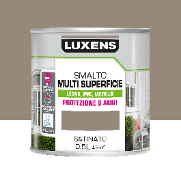 SATIN DOVE GREY MULTI-SURFACE ENAMEL 500ML LUXENS