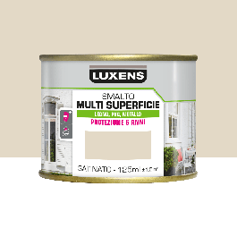 CREAM SATIN MULTI-SURFACE ENAMEL 125ML LUXENS