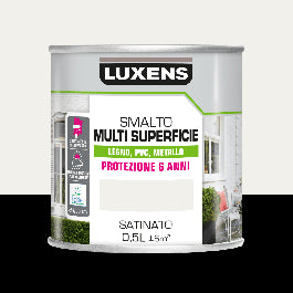 LUXENS SATIN WHITE MULTI-SURFACE ENAMEL 500ML
